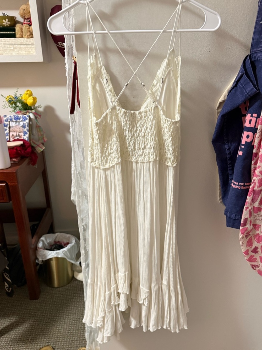 Free People White Lace Mini Dress - Picture 2 of 2